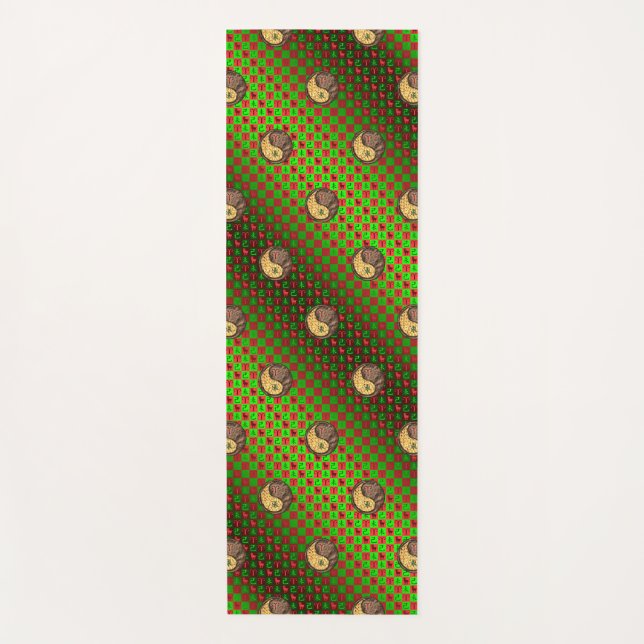 Aries & Earth Goat Yoga Mat (Front)