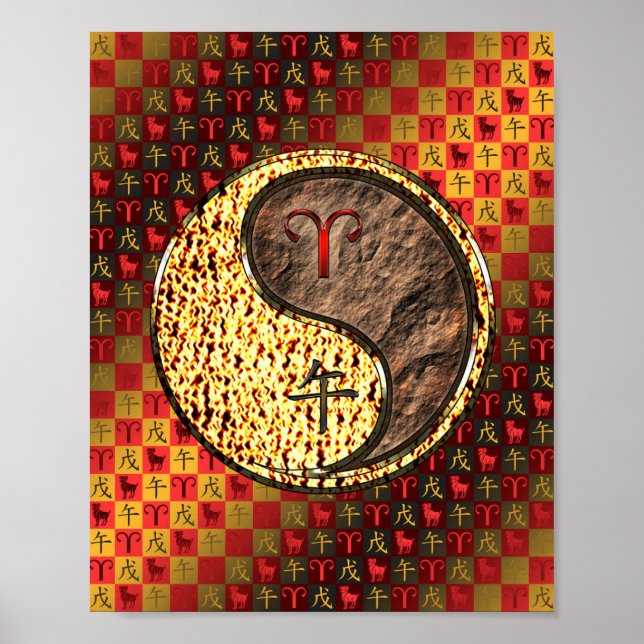 Aries & Earth Horse Poster (Front)