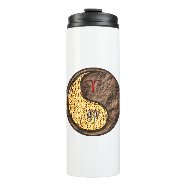 Aries & Earth Rabbit Thermal Tumbler (Front)