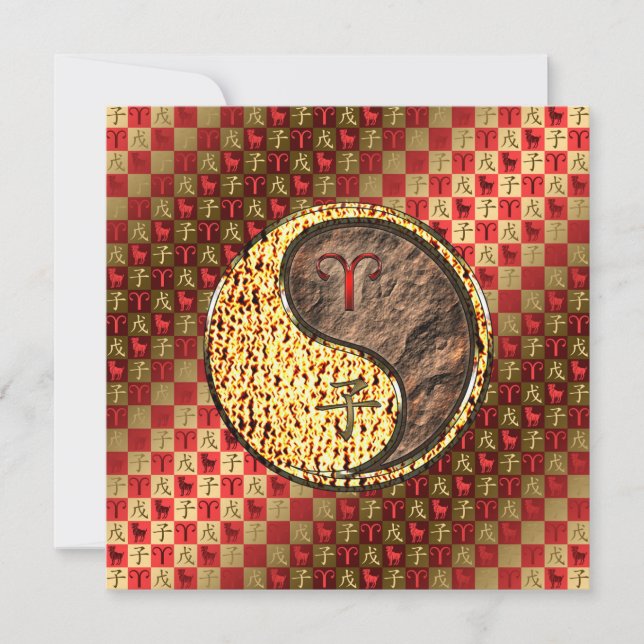 Aries & Earth Rat Card (Front)