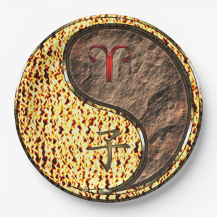 Aries & Earth Rat Paper Plate