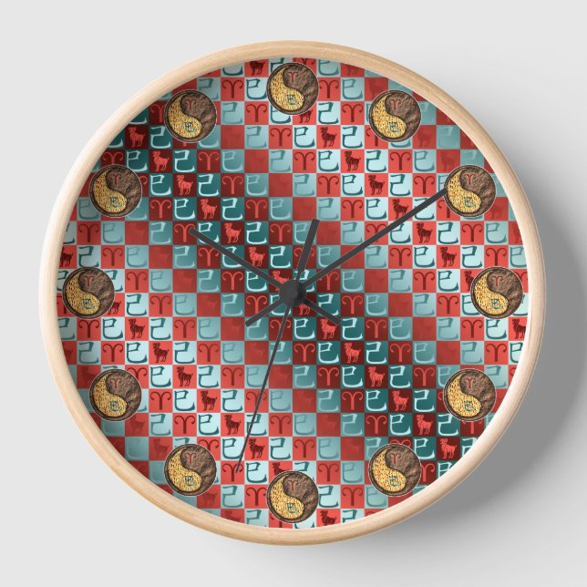 Aries & Earth Snake Clock (Front)