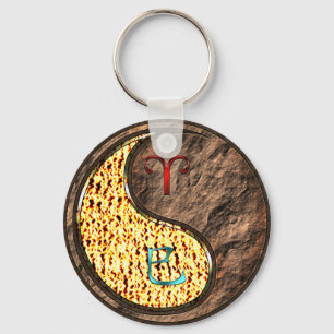 Aries & Earth Snake Key Ring