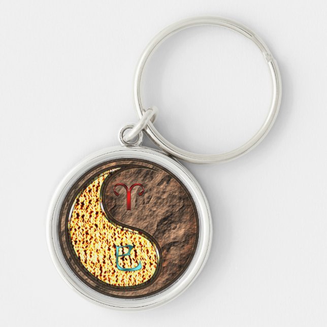 Aries & Earth Snake Key Ring (Front)