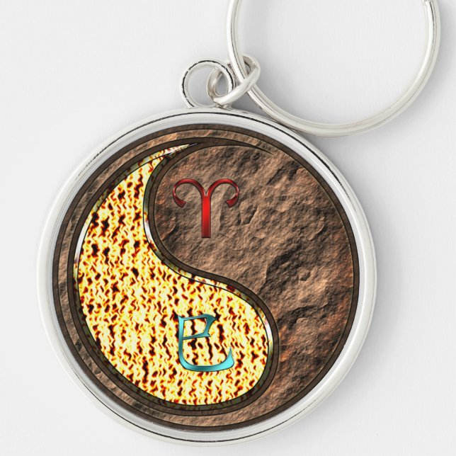 Aries & Earth Snake Key Ring (Front)
