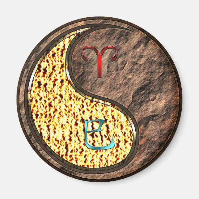 Aries & Earth Snake Magnet (Front)
