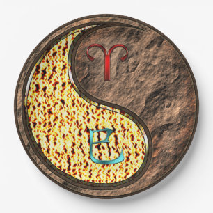 Aries & Earth Snake Paper Plate