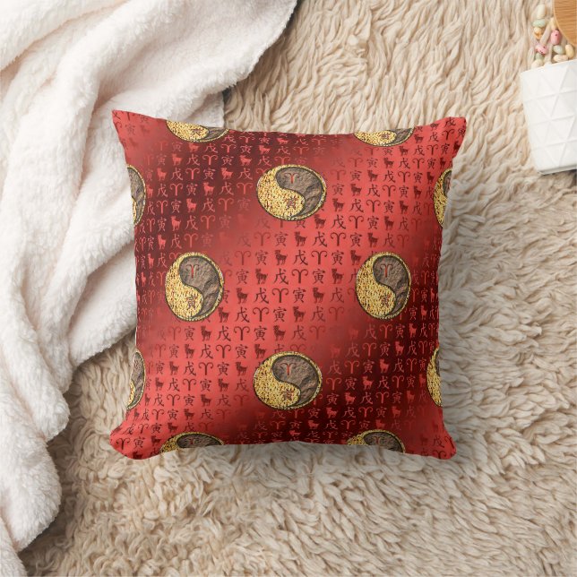 Aries & Earth Tiger Cushion (Blanket)