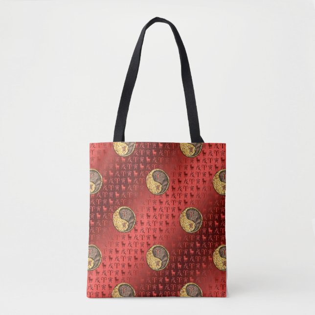 Aries & Earth Tiger Tote Bag (Front)