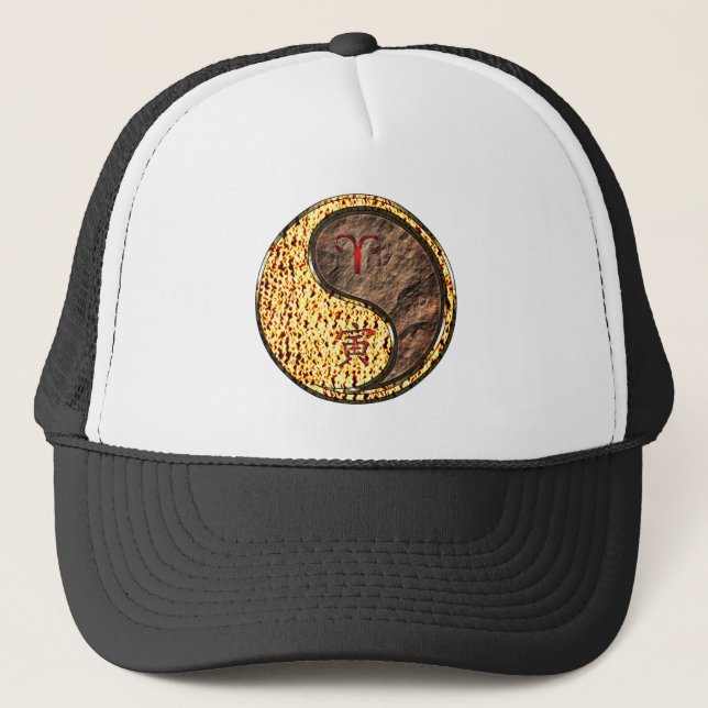 Aries & Earth Tiger Trucker Hat (Front)