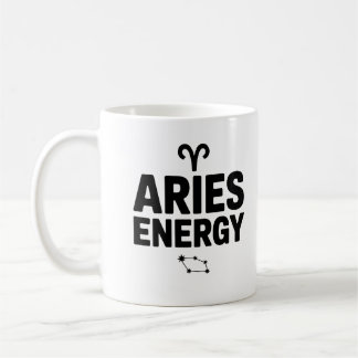 Aries Energy Mug – Zodiac Astrology Coffee Cup