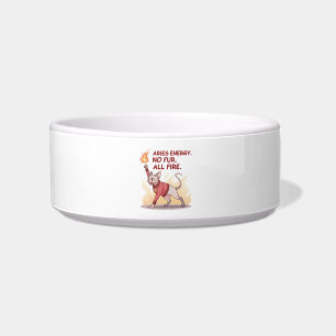 Aries Energy Sphynx Cat No Fur All Fire Art Bowl