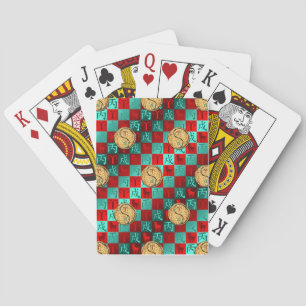 Aries & Fire Dog Playing Cards