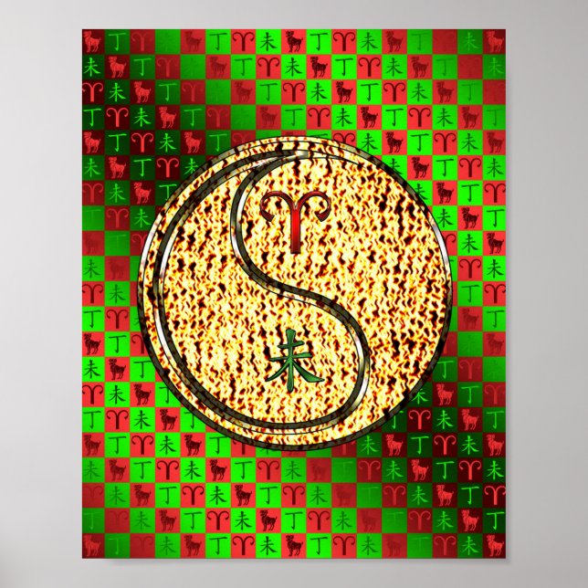 Aries & Fire Goat Poster (Front)