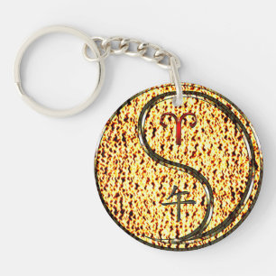 Aries & Fire Horse Key Ring