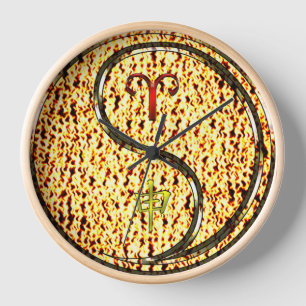 Aries & Fire Monkey Clock