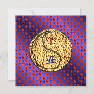 Aries & Fire Ox Card