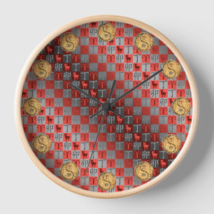 Aries & Fire Rabbit Clock