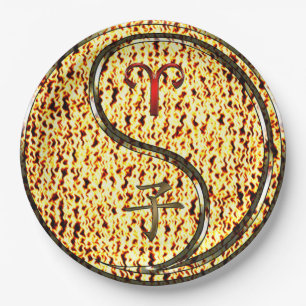 Aries & Fire Rat Paper Plate