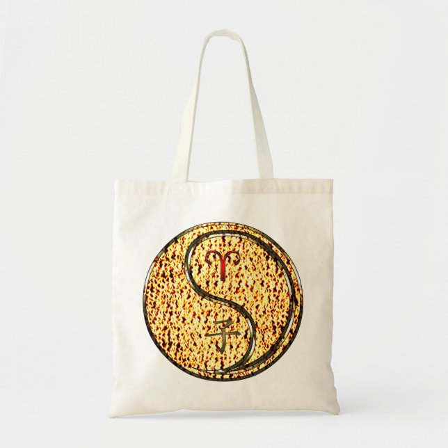 Aries & Fire Rat Tote Bag (Front)