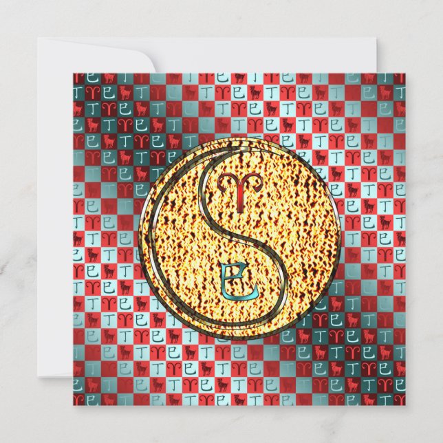 Aries & Fire Snake Card (Front)