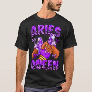 Aries girl zodiac birthday afro queen sneakers