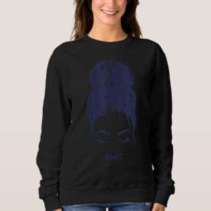 Aries Girl Zodiac Sign Horoscope Birthday Sweatshirt