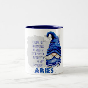 Aries Gnome Two-Tone Coffee Mug