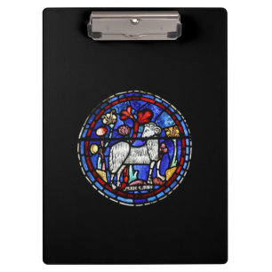 Aries Gothic Stained Glass Windows Clipboard