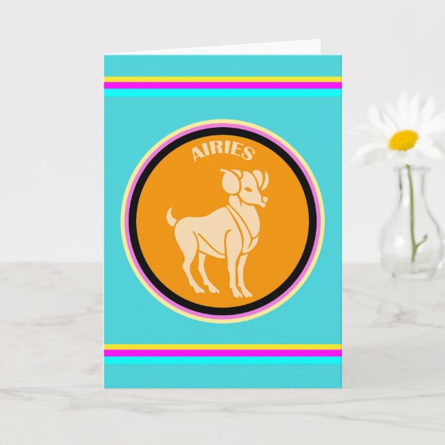 Aries Greeting Card (Small Plant)