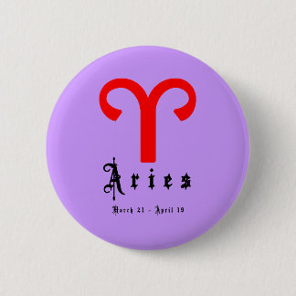 Aries, Horoscope, zodiac, astrology 6 Cm Round Badge