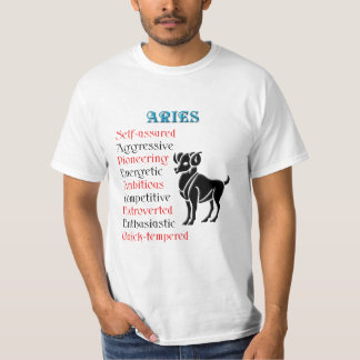 Aries Horoscope Zodiac Sign T-Shirt