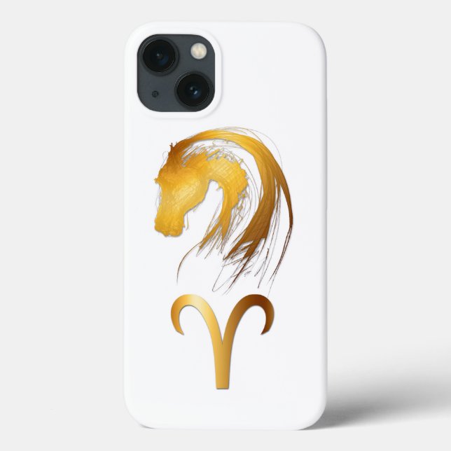 Aries Horse Chinese and Western Astrology Iphone Case-Mate iPhone Case (Back)