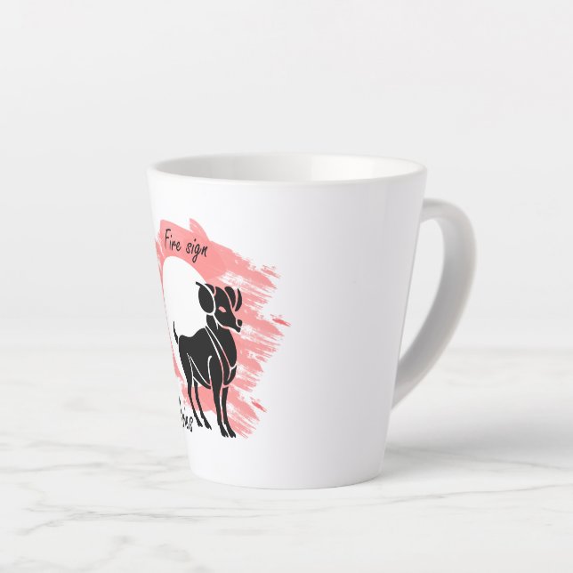 Aries Latte Mug (Right Angle)