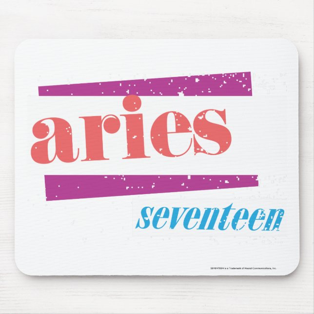 Aries Lt Pink Mouse Mat (Front)