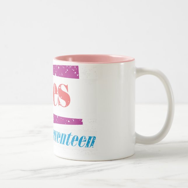 Aries Lt Pink Two-Tone Coffee Mug (Right)