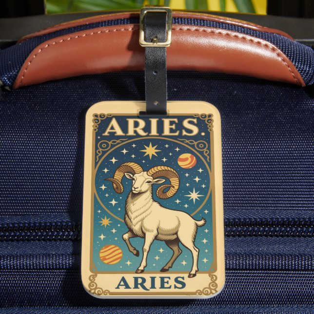 Aries Luggage Tag (Front Insitu 2)