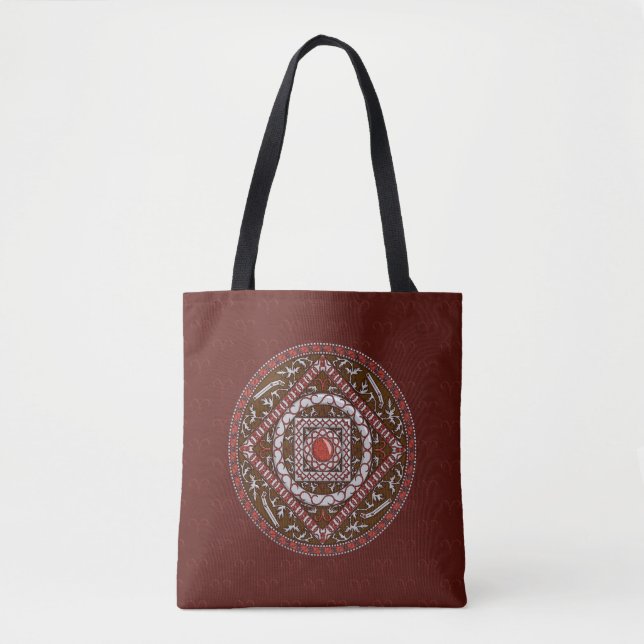 Aries Mandala All-Over-Print Bag (Front)