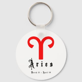 Aries, march 21 -april 19 key ring