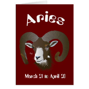 Aries March 21 to April 20 Karte