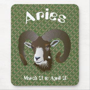 Aries March 21 to April 20 Mauspad Mouse Mat