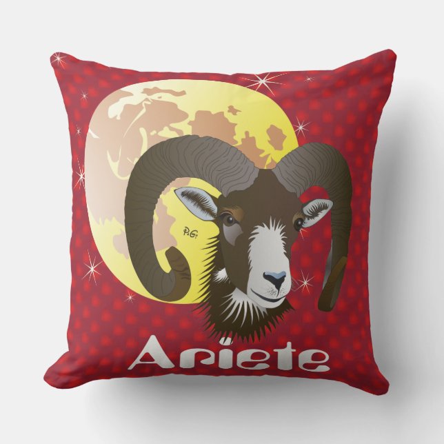 Aries March 21 to April 20 Pillows (Front)