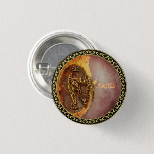 Aries March 21st until April 20th Horoscope 3 Cm Round Badge
