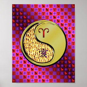 Aries & Metal Boar Poster