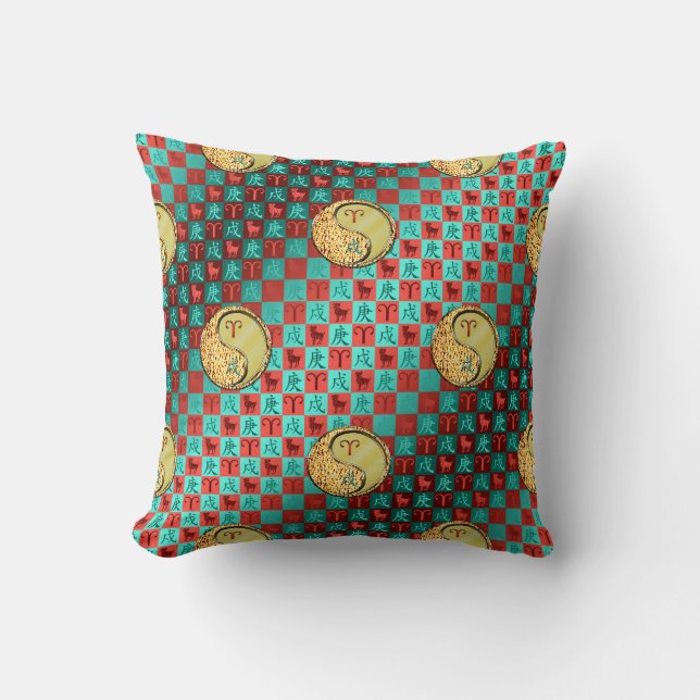 Aries & Metal Dog Cushion (Front)