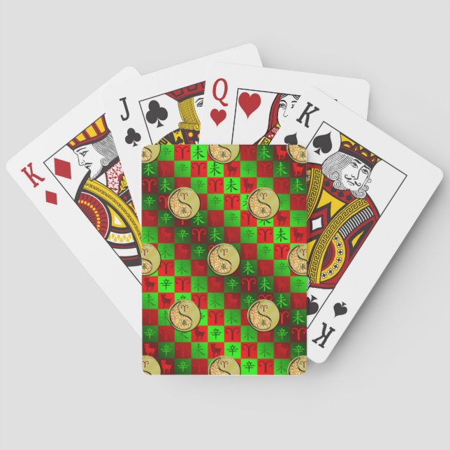 Aries & Metal Goat Playing Cards (Back)
