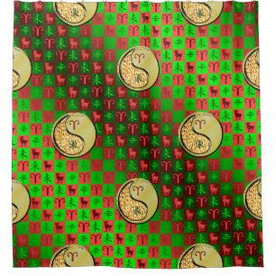 Aries & Metal Goat Shower Curtain