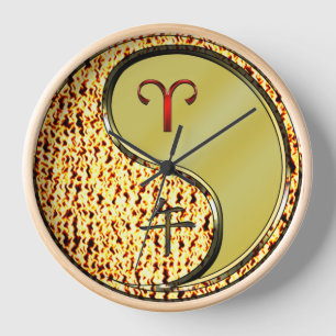 Aries & Metal Horse Clock