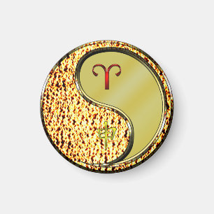 Aries & Metal Monkey Magnet