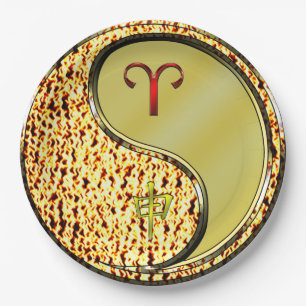 Aries & Metal Monkey Paper Plate